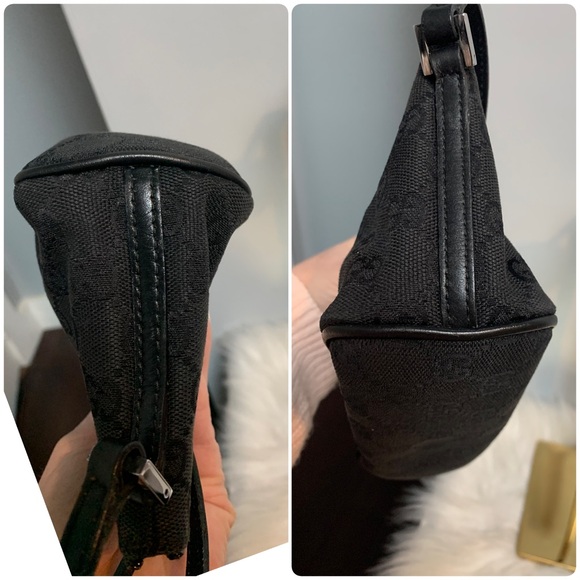 ❌SOLD❌Authentic and vintage small Gucci zip top Pochette accessory small bag - Picture 10 of 17